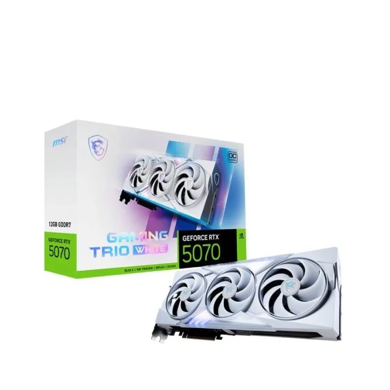 Carte Graphique Gamer MSI GeForce RTX 5070 12G GAMING TRIO OC WHITE, Photo boutique Best Buy Tunisie chez Best Buy Tunisie