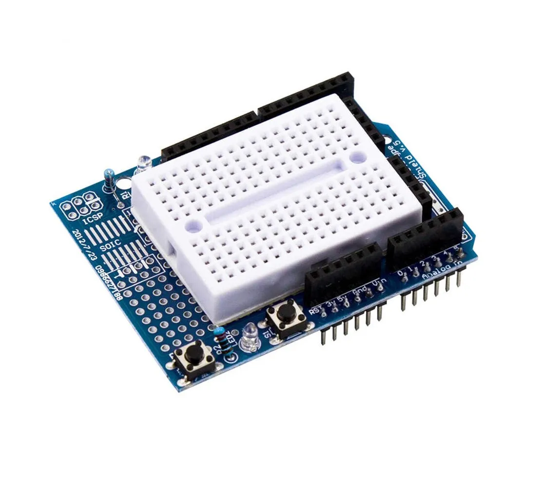Carte D'extension Prototype Shield Pour Uno Avec Mini Platine 170 Points