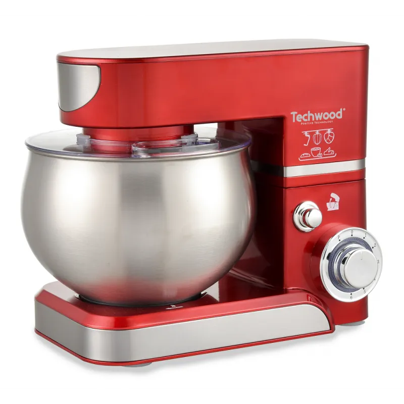 Robot Pétrin TECHWOOD 5 Litres 1000W - Rouge (TRO-1065), Photo boutique Best Buy Tunisie chez Best Buy Tunisie