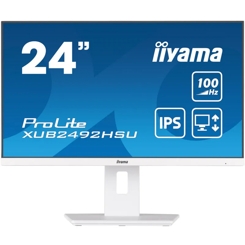 iiyama XUB2492HSU-W6 écran plat de PC 60,5 cm (23.8") 1920 x 1080 pixels Full HD LED Blanc, Photo boutique Best Buy Tunisie chez Best Buy Tunisie