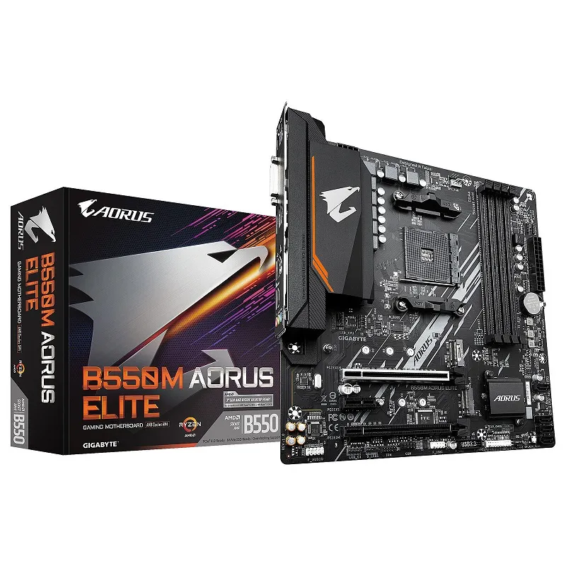 Gigabyte B550M AORUS ELITE AMD B550 Emplacement AM4 micro ATX (B550M AORUS ELITE), Photo boutique Best Buy Tunisie chez Best Buy Tunisie