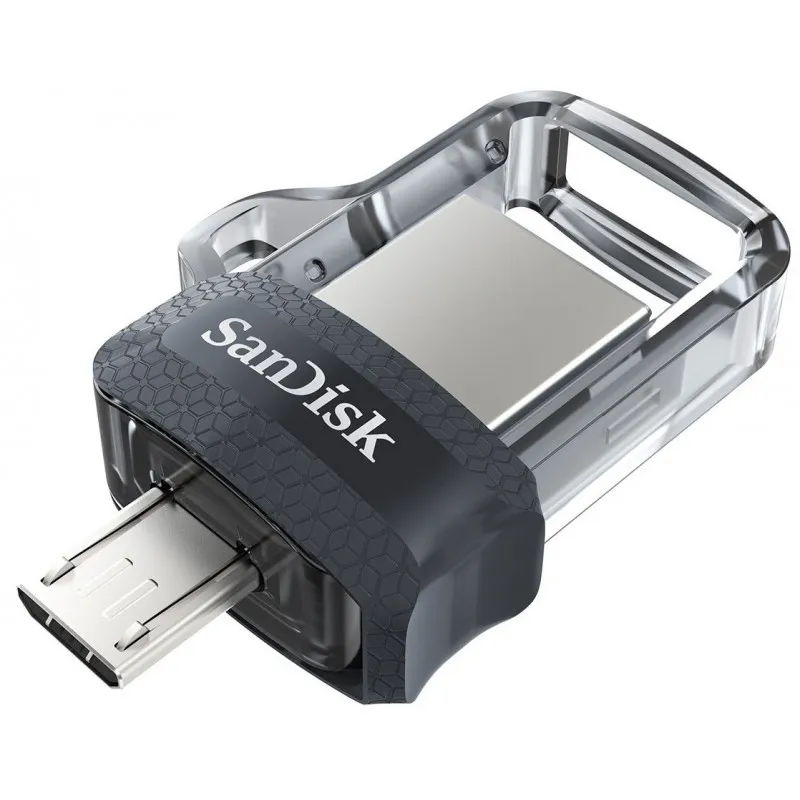 SanDisk Ultra Dual m3.0 lecteur USB flash 128 Go USB Type-A / Micro-USB 3.2 Gen 1 (3.1 Gen 1) Noir, Argent, Transparent, Photo boutique Best Buy Tunisie chez Best Buy Tunisie