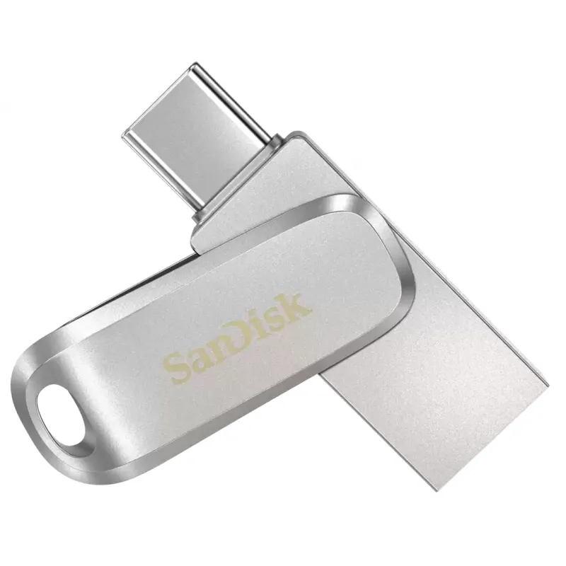 SanDisk Ultra Dual Drive Luxe lecteur USB flash 64 Go USB Type-A / 3.2 Gen 1 (3.1 Gen 1) Acier inoxydable, Photo boutique Best Buy Tunisie chez Best Buy Tunisie