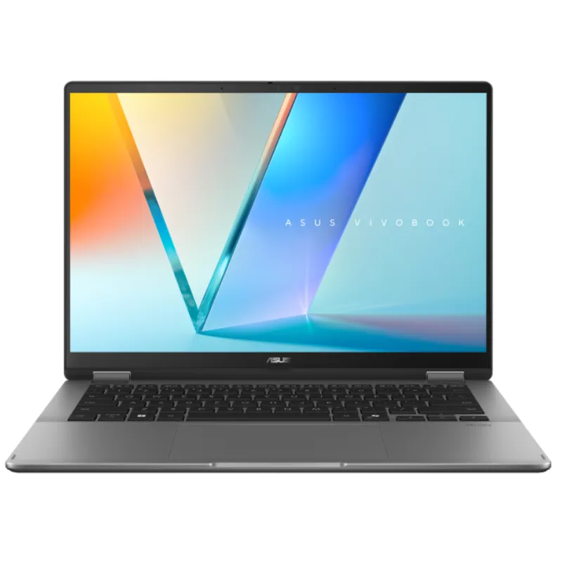 ASUS Vivobook 14 Flip TP3407SA-QL039W laptop Intel Core Ultra 7 256V Hybride (2-en-1) 35,6 cm (14") Écran tactile WUXGA 16 Go LPDDR5x-SDRAM 512 Go SSD Wi-Fi 7 (802.11be) Windows 11 Home Turc Gris, Photo boutique Best Buy Tunisie chez Best Buy Tunisie