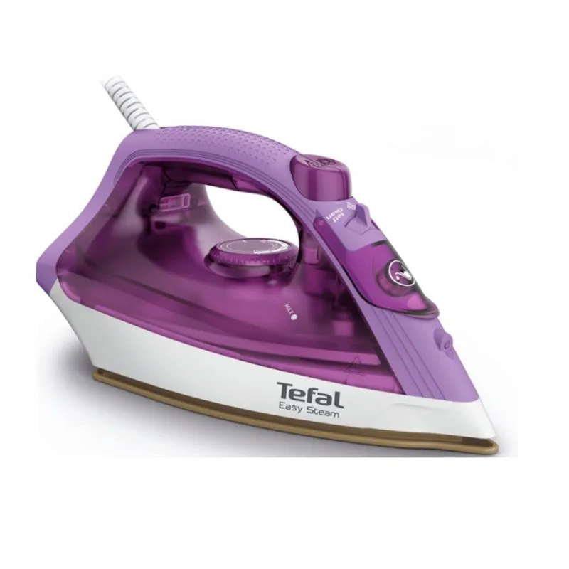 Tefal Steam Essential 2 FV1955 Fer à repasser à sec ou à vapeur Semelle en céramique 1400 W Lilas, Photo boutique Best Buy Tunisie chez Best Buy Tunisie