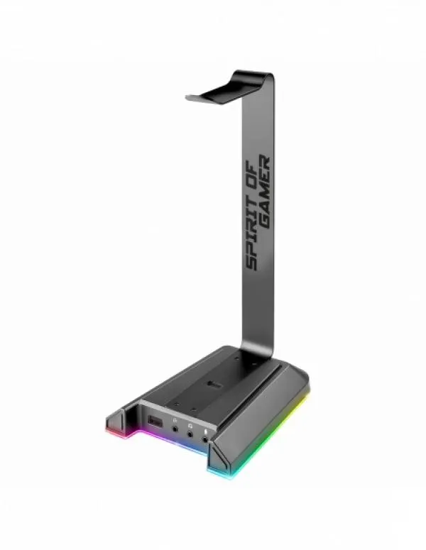 Support De Casque Spirit Of Gamer SENTINEL 7.1 RGB -Noir - SOG-STD5, Vue principale