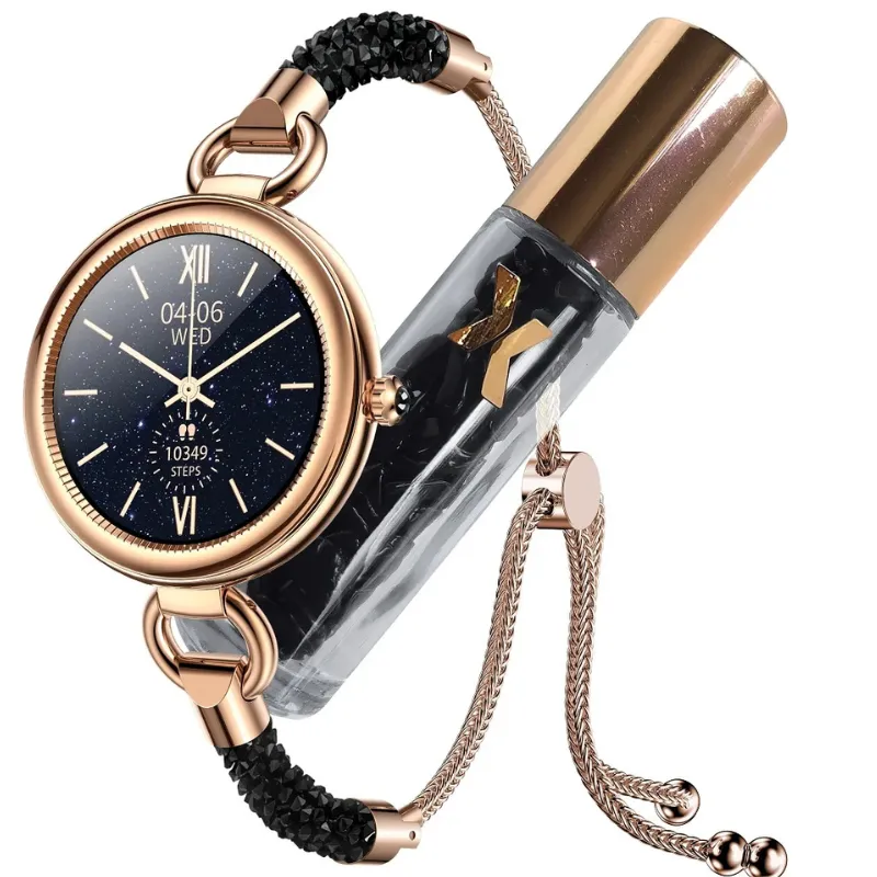 Montre Connectée Maxcom FW51 Cristal - Noir & Dore -FW51