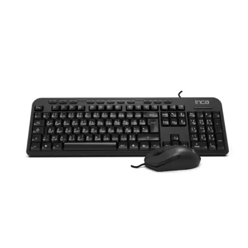 Ensemble Clavier + Souris Filaire INCA IMK-375T USB - Noir, Photo boutique Best Buy Tunisie chez Best Buy Tunisie