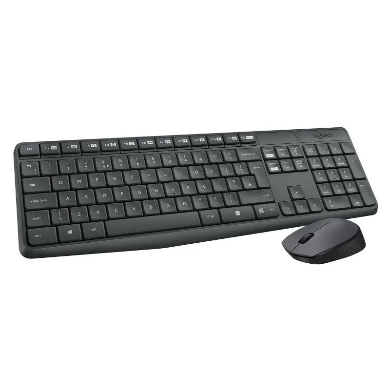 Logitech MK235 Wireless Keyboard and Mouse Combo clavier USB AZERTY Français Gris, Photo boutique Best Buy Tunisie chez Best Buy Tunisie
