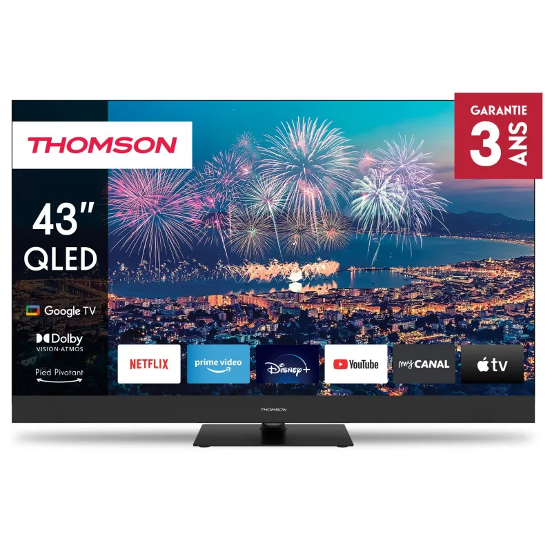 Thomson 43QG6C14 TV 109,2 cm (43") 4K Ultra HD Smart TV Wifi Noir, Photo boutique Best Buy Tunisie chez Best Buy Tunisie