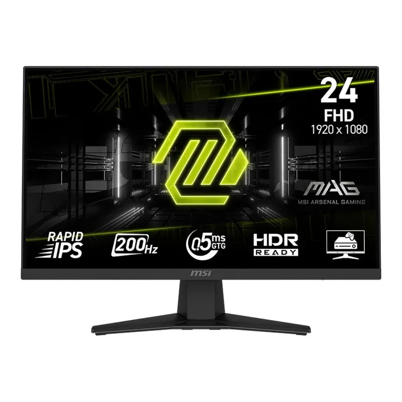 Écran Gaming MSI MAG 244F 24" Full HD IPS / 200 Hz / Noir, Photo boutique Best Buy Tunisie chez Best Buy Tunisie
