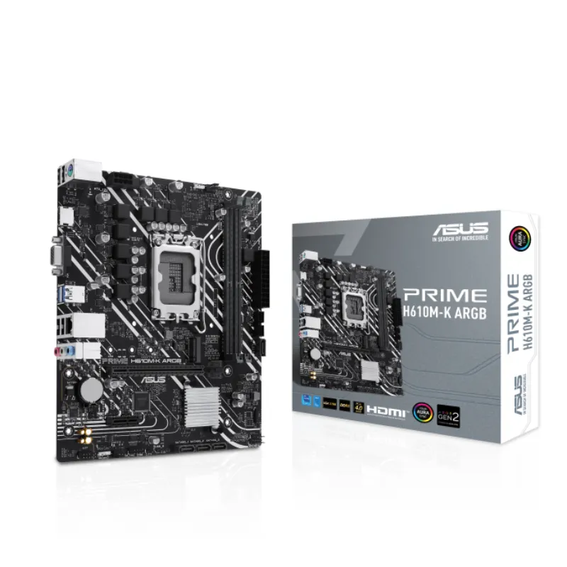 Carte Mère Asus Prime H610M-K ARGB LGA 1700 DDR5, Photo boutique Best Buy Tunisie chez Best Buy Tunisie