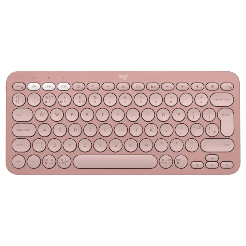 Clavier Sans fil Logitech Pebble Keys 2 K380s Rose, Photo boutique Best Buy Tunisie chez Best Buy Tunisie