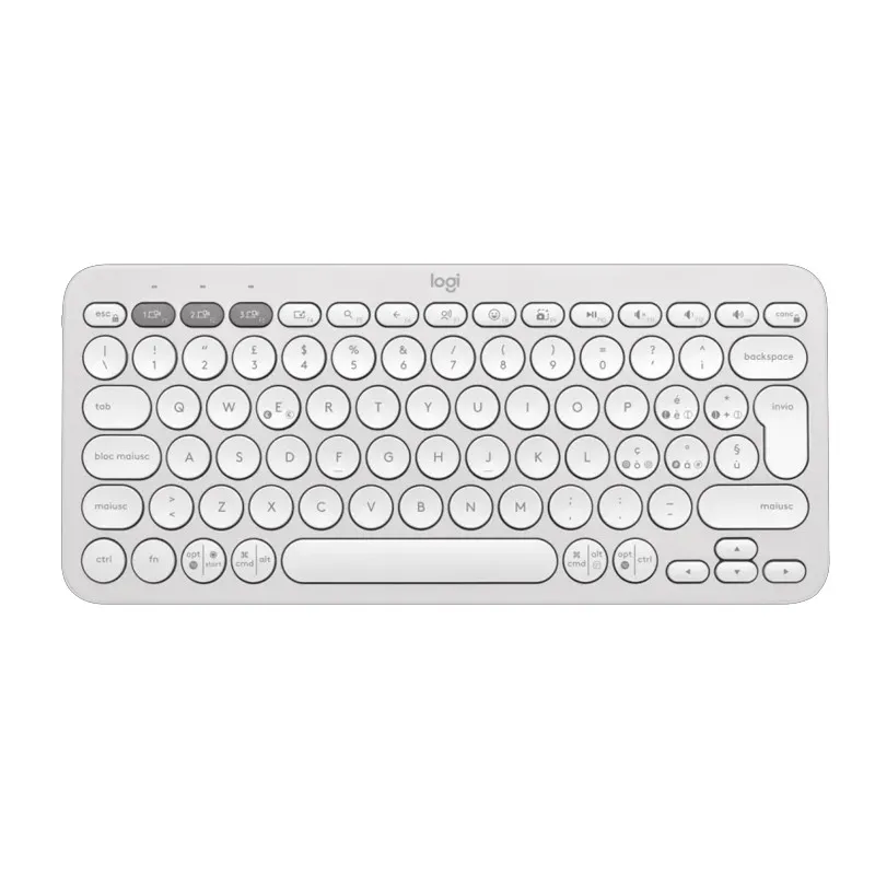 Logitech Pebble Keys 2 K380s clavier RF sans fil + Bluetooth AZERTY Français Blanc, Photo boutique Best Buy Tunisie chez Best Buy Tunisie