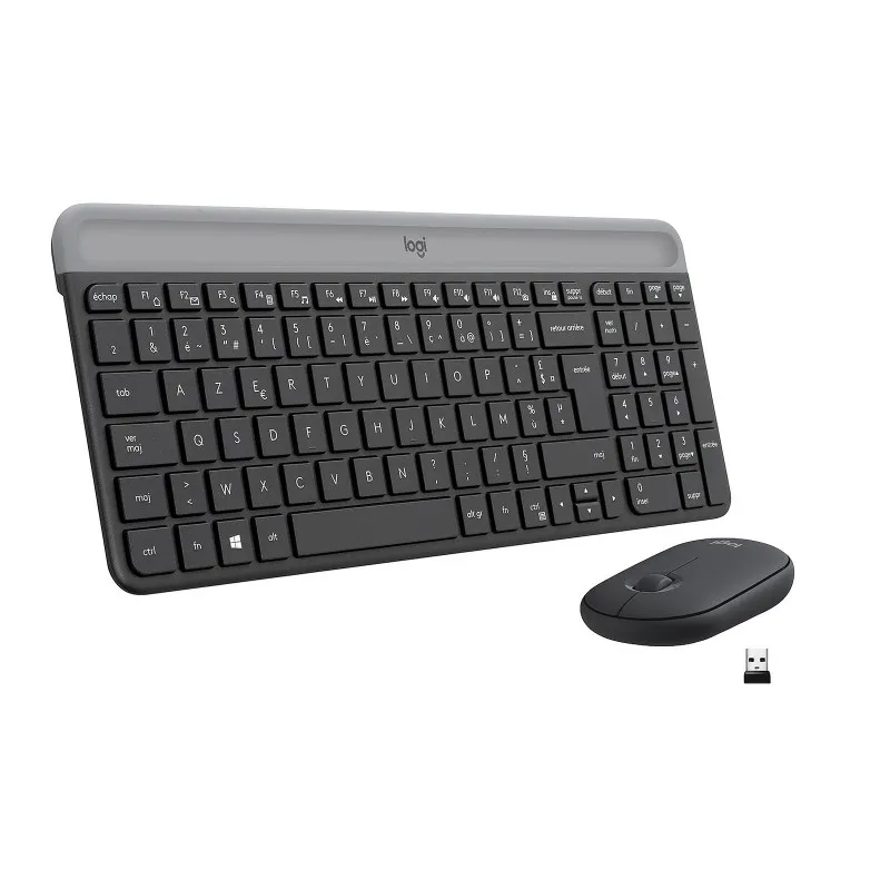 Logitech Slim Wireless Keyboard and Mouse Combo MK470 clavier USB AZERTY Français Graphite, Photo boutique Best Buy Tunisie chez Best Buy Tunisie
