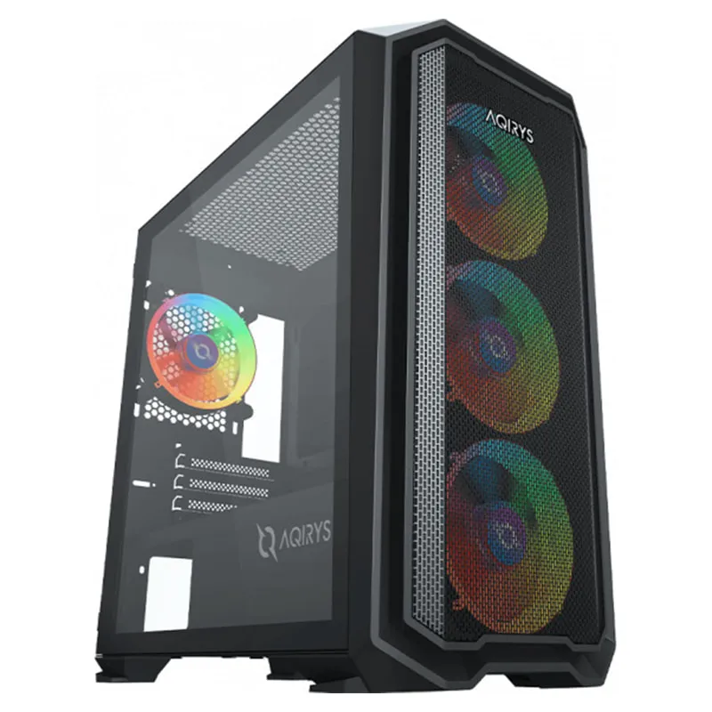 Boitier Gamer AQIRYS WEZEN Mini Tour MATX 4 FANS RGB - Noir, Photo boutique Best Buy Tunisie chez Best Buy Tunisie