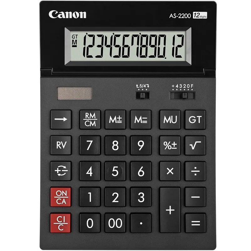Calculatrice de bureau CANON AS-2200 / Gris, Photo boutique Best Buy Tunisie chez Best Buy Tunisie