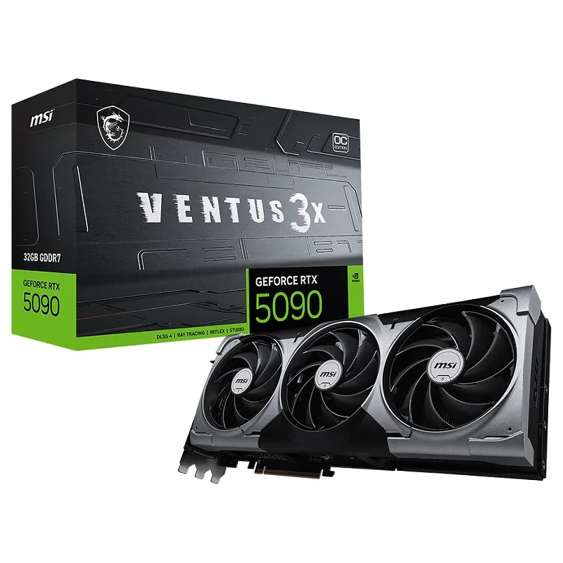 MSI VENTUS 912-V530-061 carte graphique NVIDIA GeForce RTX 5090 32 Go GDDR7, Photo boutique Best Buy Tunisie chez Best Buy Tunisie