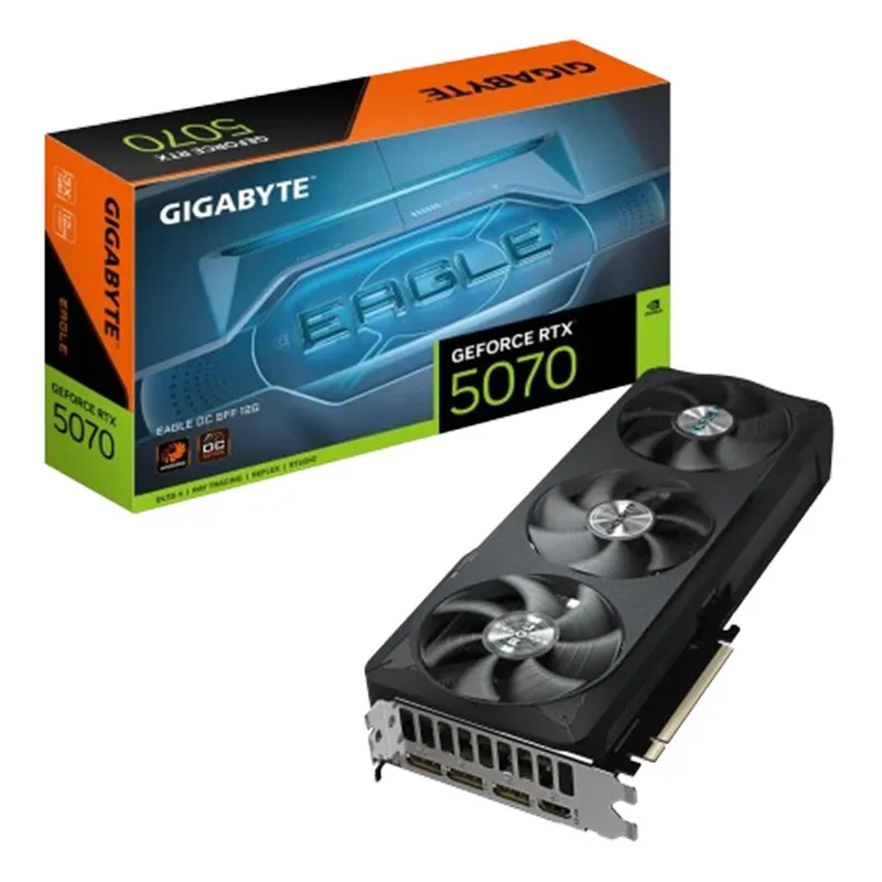 GIGABYTE GeForce RTX 5070 EAGLE OC SFF 12G Carte Graphique - 12 Go GDDR7, 192 bits, PCI-E 5.0, XXXX MHz Core Clock, 3 x DP 2.1a, 1 x HDMI 2.1b, NVIDIA DLSS 4, GV-N5070GAMING OC-12GD, Photo boutique Best Buy Tunisie chez Best Buy Tunisie