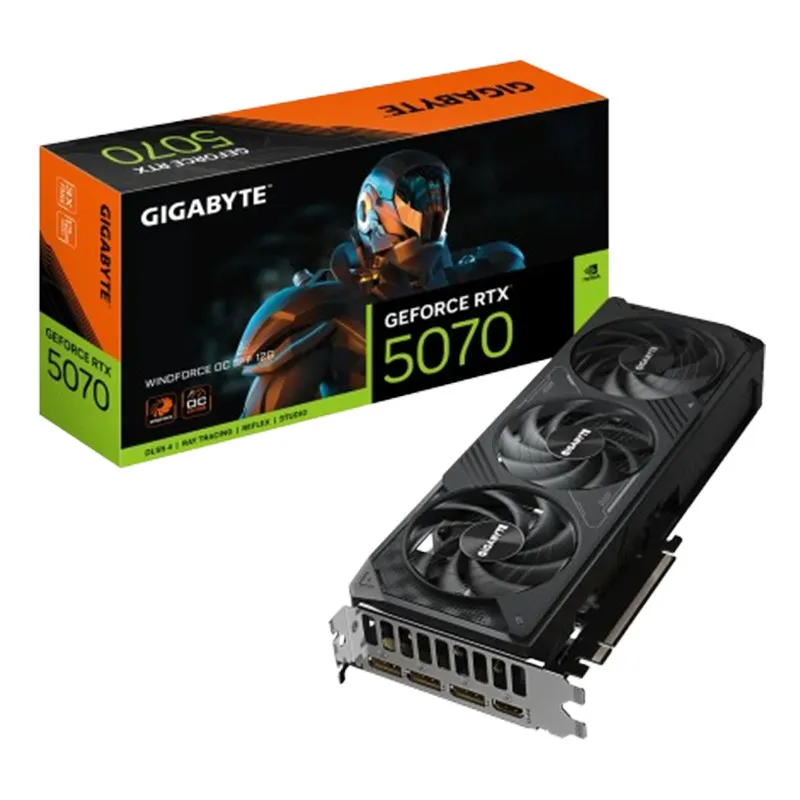 GIGABYTE GeForce RTX 5070 WINDFORCE OC SFF 12G Carte Graphique - 16 Go GDDR7, 256 bits, PCI-E 5.0, XXXX MHz Core Clock, 3 x DP 2.1a, 1 x HDMI 2.1b, NVIDIA DLSS 4, GV-N5070WF3OC-12GD, Photo boutique Best Buy Tunisie chez Best Buy Tunisie