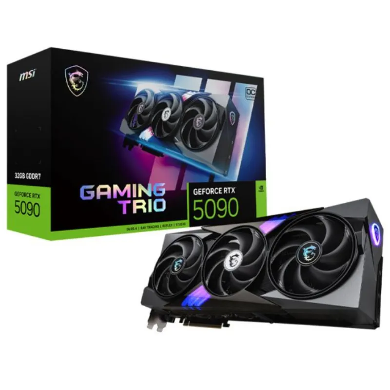 Carte Graphique Gamer MSI GeForce RTX 5090 32 Go GAMING TRIO OC, Photo boutique Best Buy Tunisie chez Best Buy Tunisie