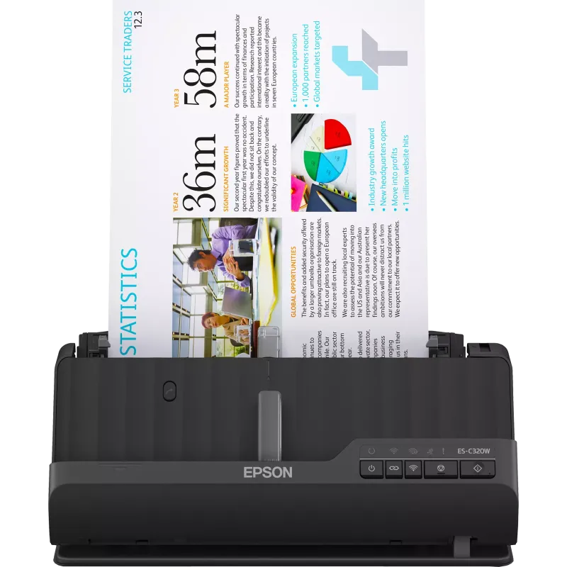 Scanner De Bureau Epson ES-C320W Wifi Noir, Photo boutique Best Buy Tunisie chez Best Buy Tunisie