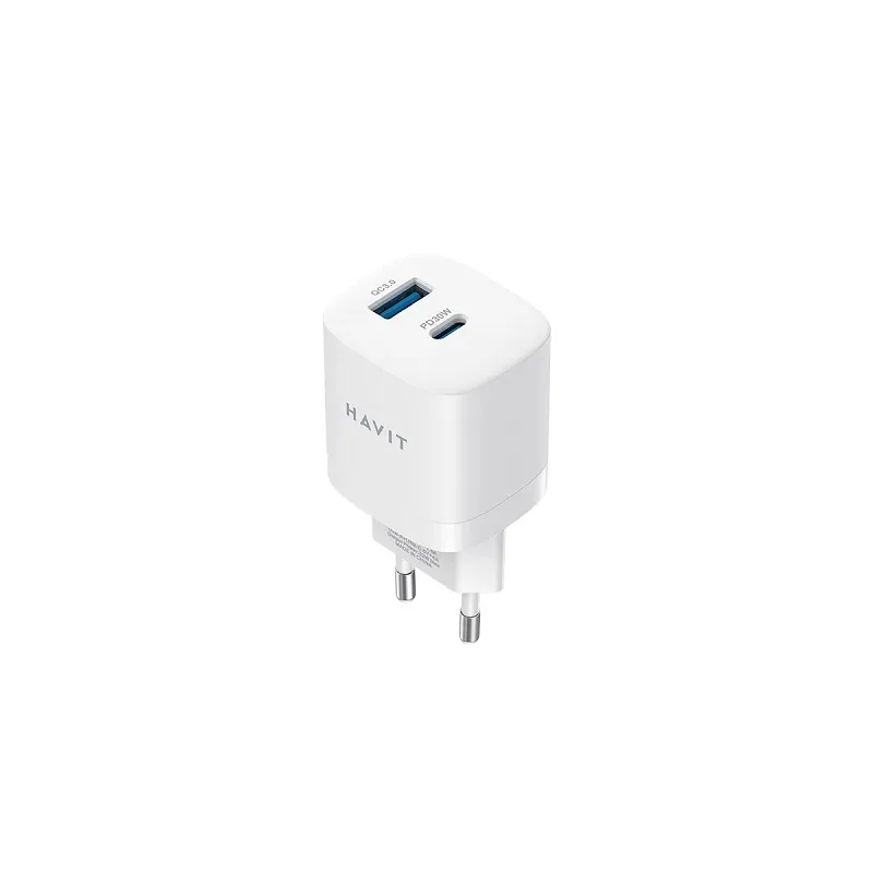 Tete de Chargeur HAVIT Charge rapide HV-UC30 Double USB / USB Type-C et USB Type-A, Photo boutique Best Buy Tunisie chez Best Buy Tunisie