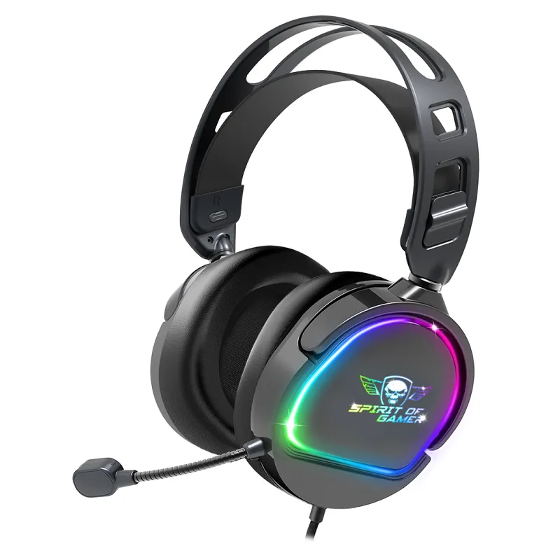 Casque Micro Gaming Spirit of Gamer PRO-H6 DARK / RGB / Noir, Photo boutique Best Buy Tunisie chez Best Buy Tunisie