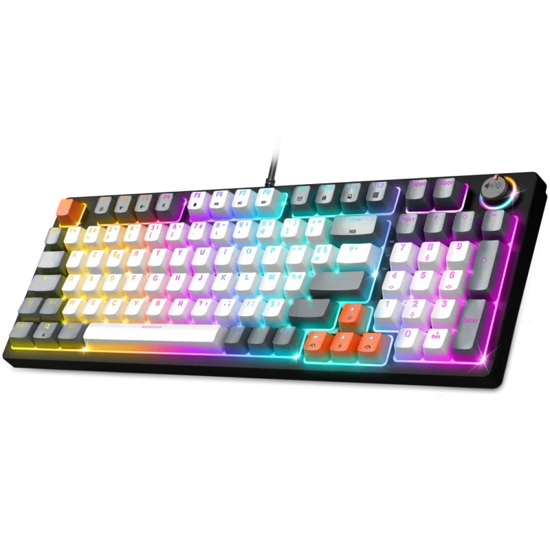 Clavier Gamer Filaire SPIRIT OF GAMER XPERT K350 RGB Switch Marron - Blanc, Photo boutique Best Buy Tunisie chez Best Buy Tunisie