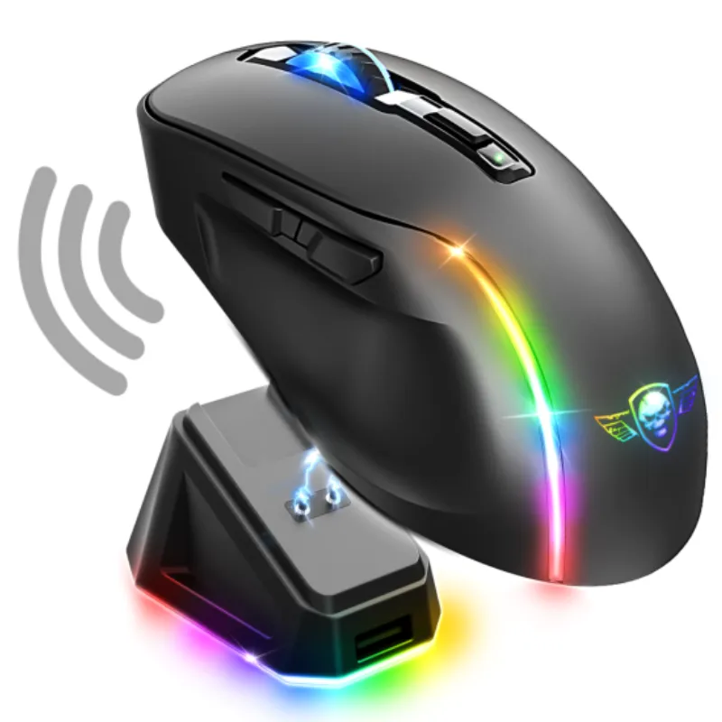 Spirit of Gamer S-EM50BK souris Jouer Droitier RF Wireless + Bluetooth + USB Type-C Optique 8000 DPI, Photo boutique Best Buy Tunisie chez Best Buy Tunisie