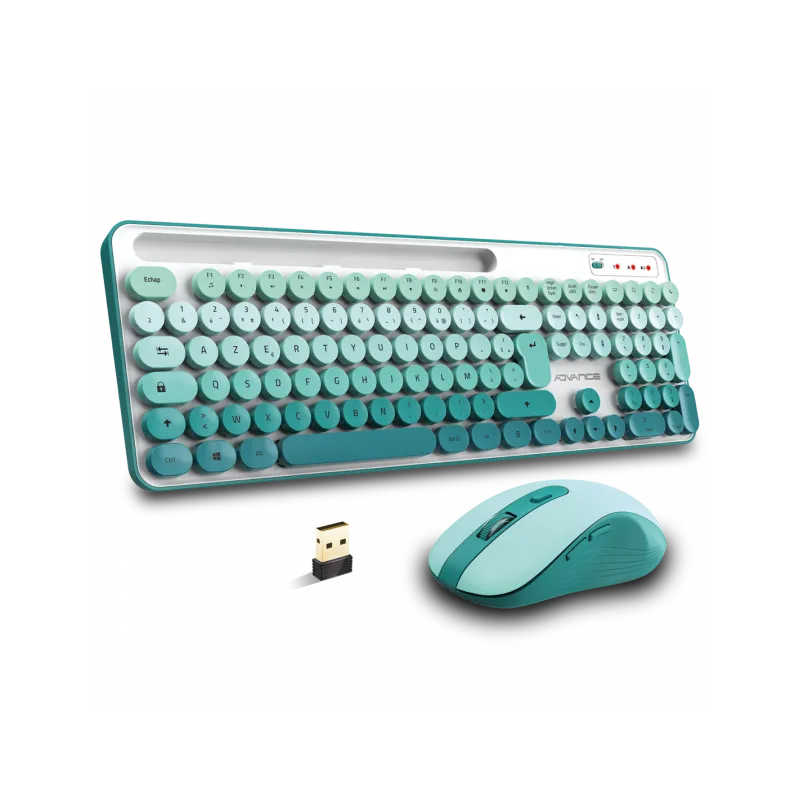 ADVANCE CLS-SMT-GN clavier Souris incluse Universel RF sans fil AZERTY Vert, Gris, Blanc, Photo boutique Best Buy Tunisie chez Best Buy Tunisie