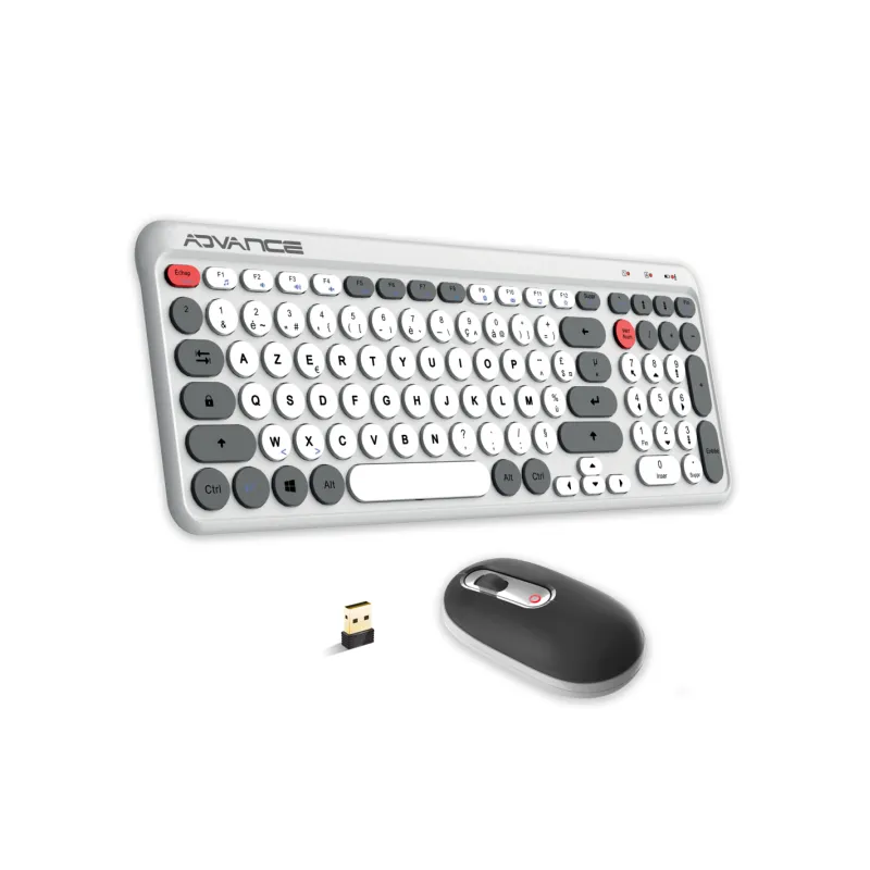 Ensemble Clavier et Souris Sans Fil Advance ERGOSTYLE / Blanc, Photo boutique Best Buy Tunisie chez Best Buy Tunisie