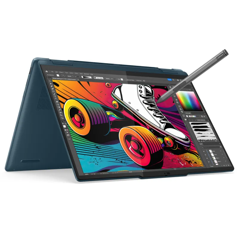 Lenovo Yoga 7 2-in-1 14IML9 Intel Core Ultra 7 155U Hybride (2-en-1) 35,6 cm (14") Écran tactile WUXGA 16 Go LPDDR5x-SDRAM 1 To SSD Wi-Fi 6E (802.11ax) Bleu, Photo boutique Best Buy Tunisie chez Best Buy Tunisie