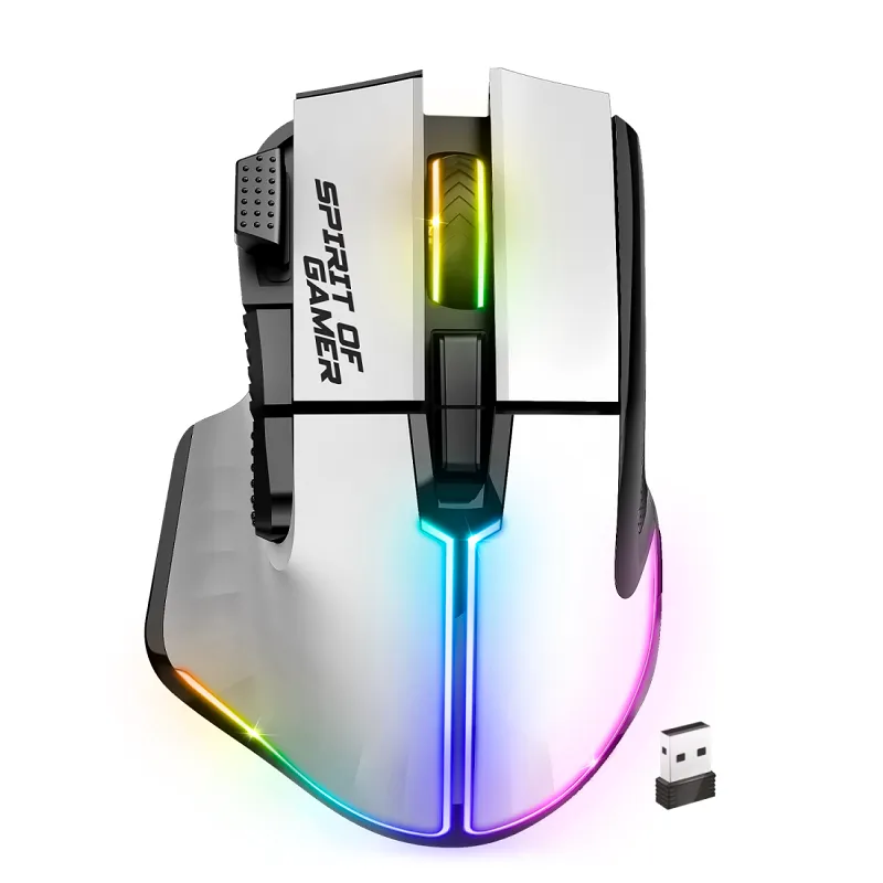 Souris Gamer Sans Fil SPIRIT OF GAMER PRO-M5 RGB - Blanc, Photo boutique Best Buy Tunisie chez Best Buy Tunisie