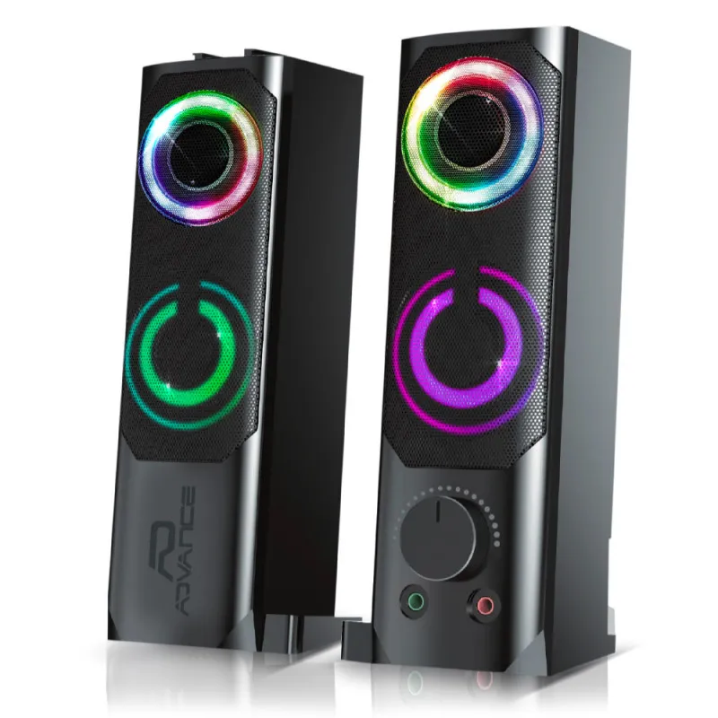 ADVANCE SoundPhonic 2.0 RGB 2-voies Noir Avec fil 6 W, Photo boutique Best Buy Tunisie chez Best Buy Tunisie