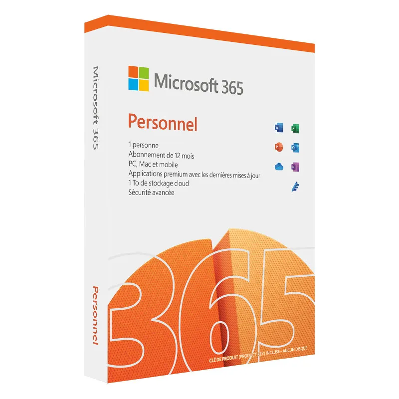 Microsoft 365 Personnel Esd Francais 1an 1 Utilisateur - EP2-32312