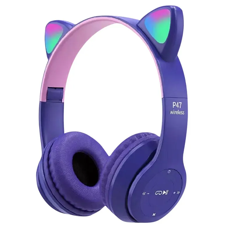 Casque Sans Fil P47M Cat - Violet, Photo boutique Best Buy Tunisie chez Best Buy Tunisie