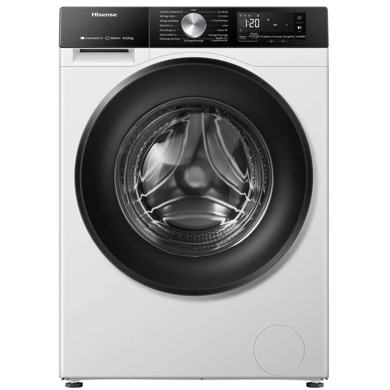 Machine à Laver Frontale Hisense WF3S1043BW 10.5Kg Smart Blanc, Photo boutique Best Buy Tunisie chez Best Buy Tunisie