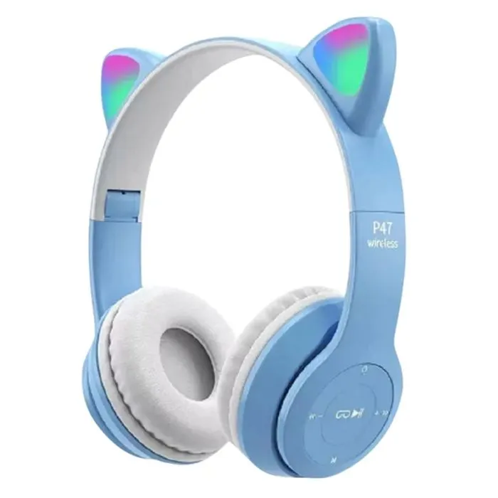 Casque Sans Fil P47M Cat - Bleu, Photo boutique Best Buy Tunisie chez Best Buy Tunisie