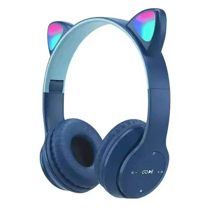 Casque Sans Fil P47M Cat - Bleu &Bleu Ciel, Photo boutique Best Buy Tunisie chez Best Buy Tunisie