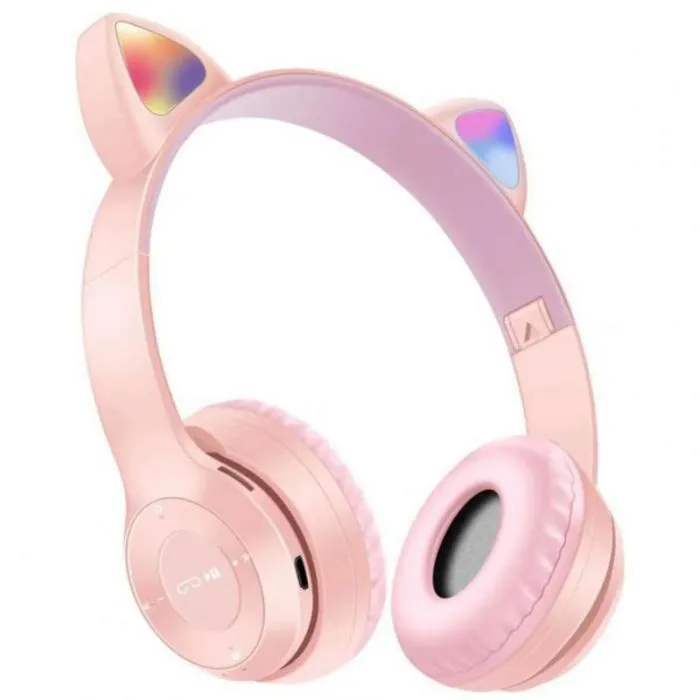 Casque Sans Fil P47M Cat - Rose, Photo boutique Best Buy Tunisie chez Best Buy Tunisie