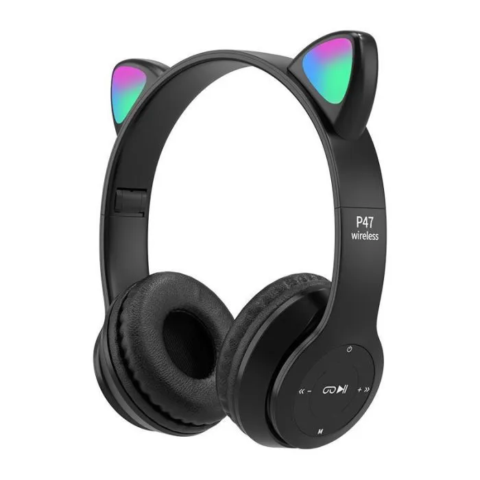 Casque Sans Fil P47M Cat - Noir(P47M-CAT-NOIR), Photo boutique Best Buy Tunisie chez Best Buy Tunisie