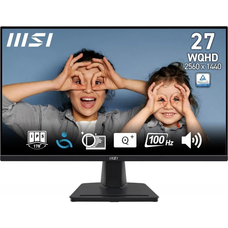 Écran MSI PRO MP275Q 27" WQHD IPS / 100 Hz / Avec haut-parleurs / Noir, Photo boutique Best Buy Tunisie chez Best Buy Tunisie