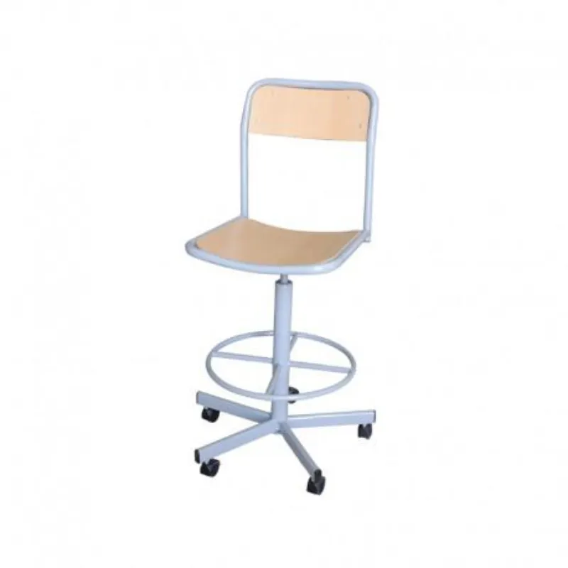 Chaise laboratoire avec roulette SOTUFAB (LABO001), Vue principale