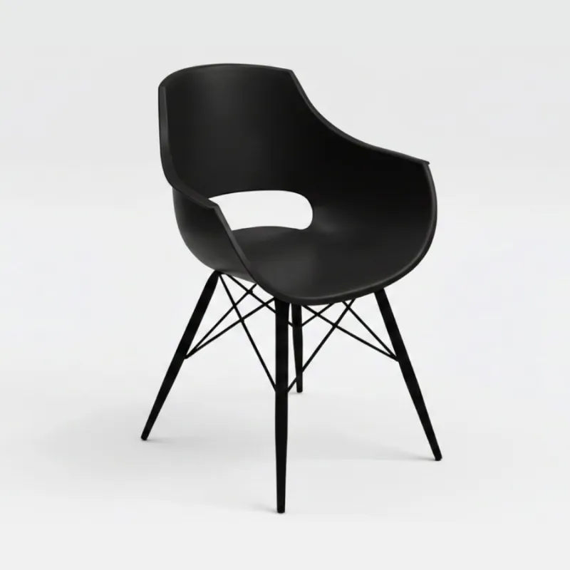 Chaise SOTUFAB Cosmos Avec Pieds métalliques - Noir, Photo boutique Best Buy Tunisie chez Best Buy Tunisie