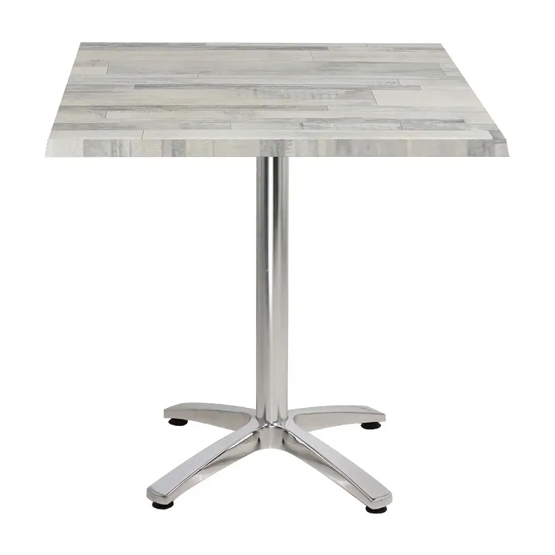 Table bistrot carre 70x70 top en werzalit SOTUFAB (TBIS032), Vue principale