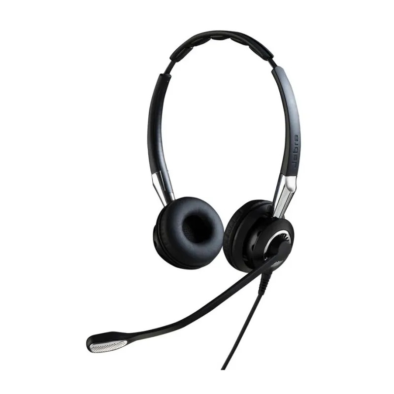 Casque PC Bureau Jabra Biz 2400 II USB Duo Noir Argent - Haut-parleur avec fil pour centre d'appels, Photo boutique Best Buy Tunisie chez Best Buy Tunisie