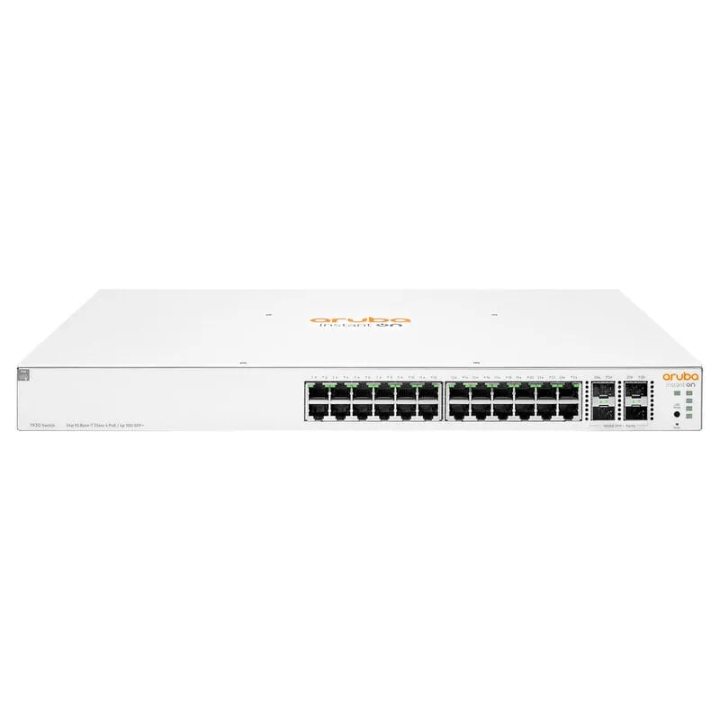 Aruba Instant On 1930 24G Class4 PoE 4SFP/SFP+ 370W Géré L2+ Gigabit Ethernet (10/100/1000) Connexion Ethernet, supportant l'alimentation via ce port (PoE) 1U Blanc, Photo boutique Best Buy Tunisie chez Best Buy Tunisie