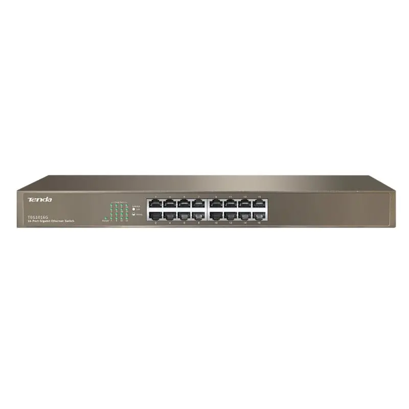 Tenda TEG1016G commutateur réseau Non-géré Gigabit Ethernet (10/100/1000) 1U Bleu, Photo boutique Best Buy Tunisie chez Best Buy Tunisie