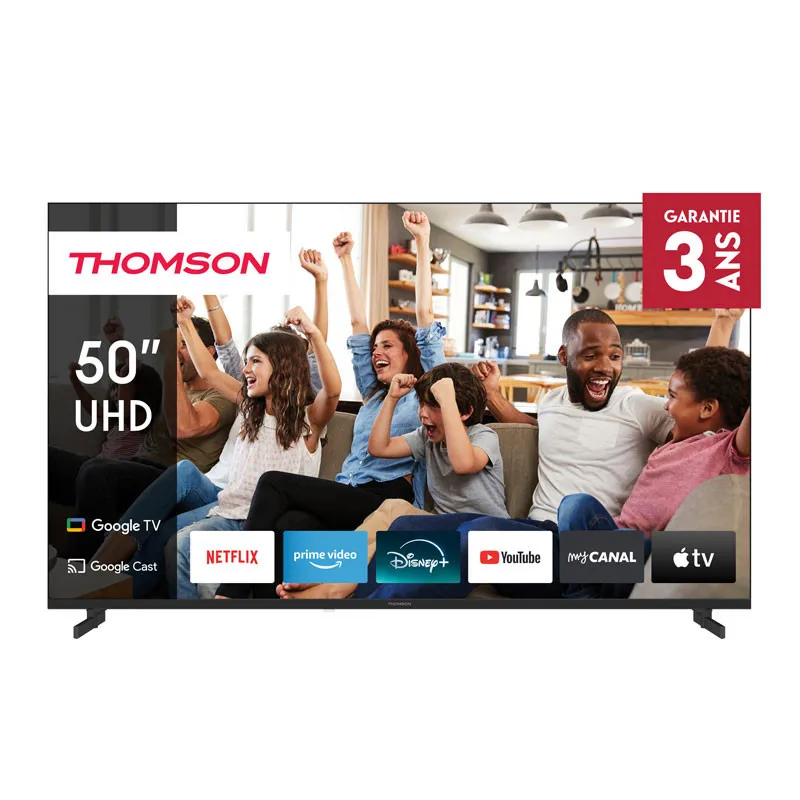 Thomson G63 Series 50UG4S14 TV 127 cm (50") 4K Ultra HD Smart TV Wifi Noir, Photo boutique Best Buy Tunisie chez Best Buy Tunisie